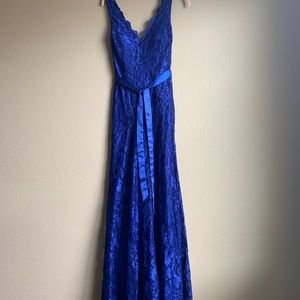 Royal Blue lace gown